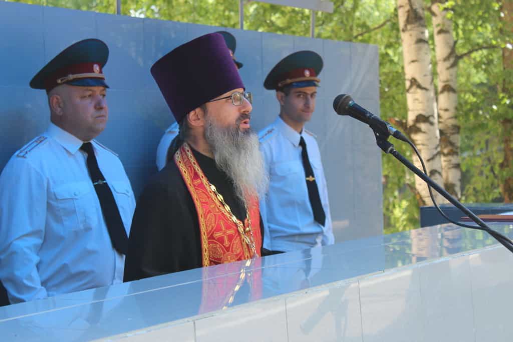 Празднование столетия военной части войск Национальной гвардии РФ