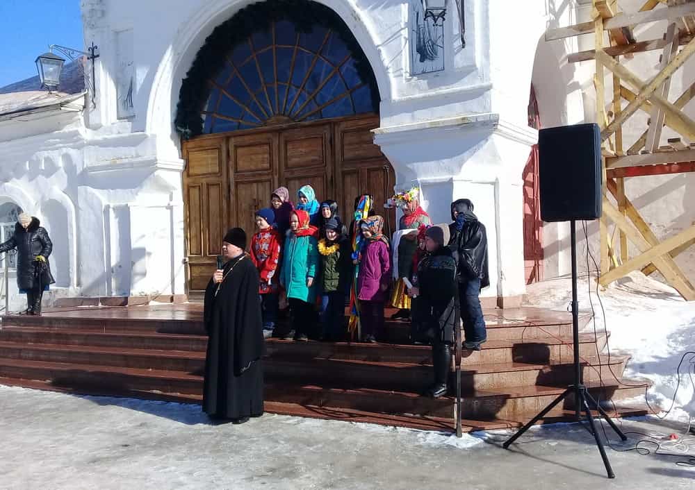 Празднование масленицы состоялось на приходе Троицкой церкви слободы Макарье