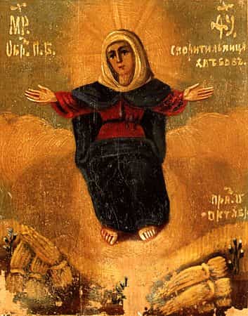 28 октября – День празднования иконы Божией Матери «Спорительница хлебов»
