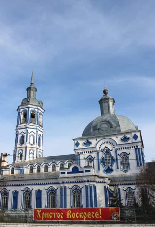 Торжественное пасхальное богослужение в Спасской церкви села Спас-Талица