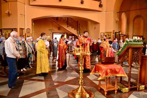 Встреча ковчега с частицей мощей целителя Пантелеимона