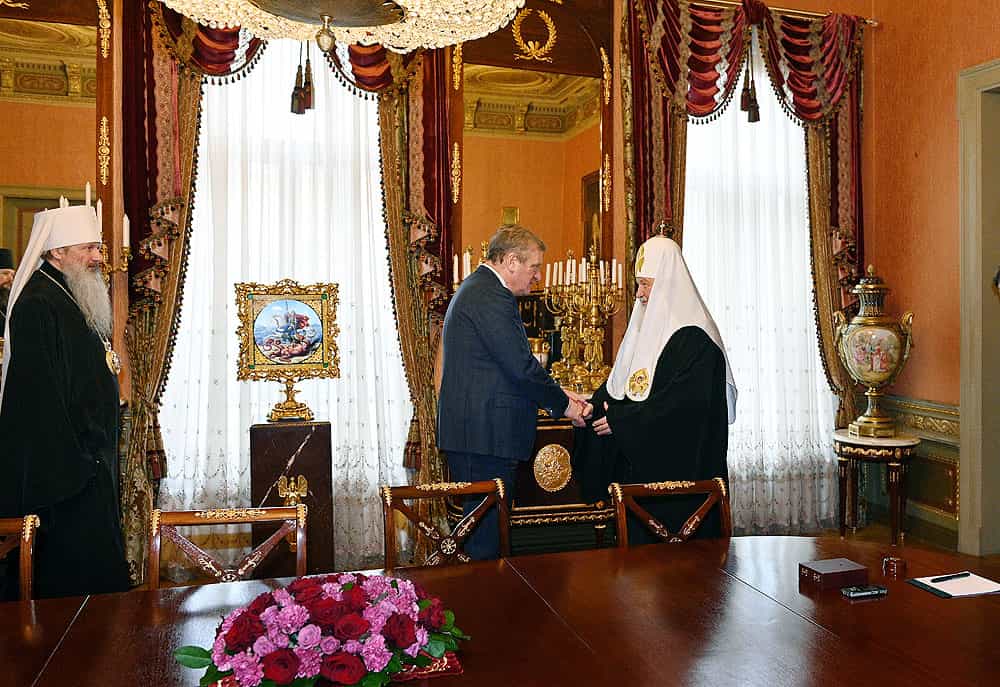 Состоялась встреча Святейшего Патриарха Кирилла с губернатором Кировской области и главой Вятской митрополии