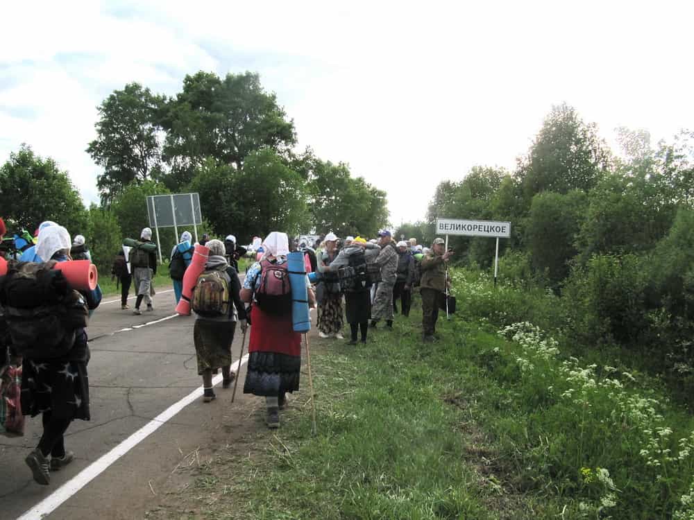 Всенощное бдение на реке Великой
