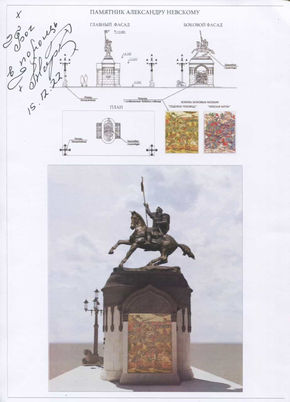 Выбор скульптурного образа памятника Александру Невскому