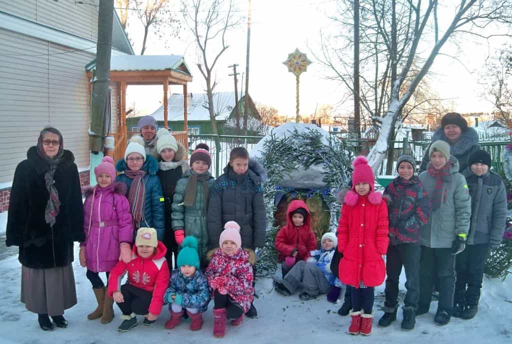 Рождественский концерт Воскресной школы в селе Кстинино