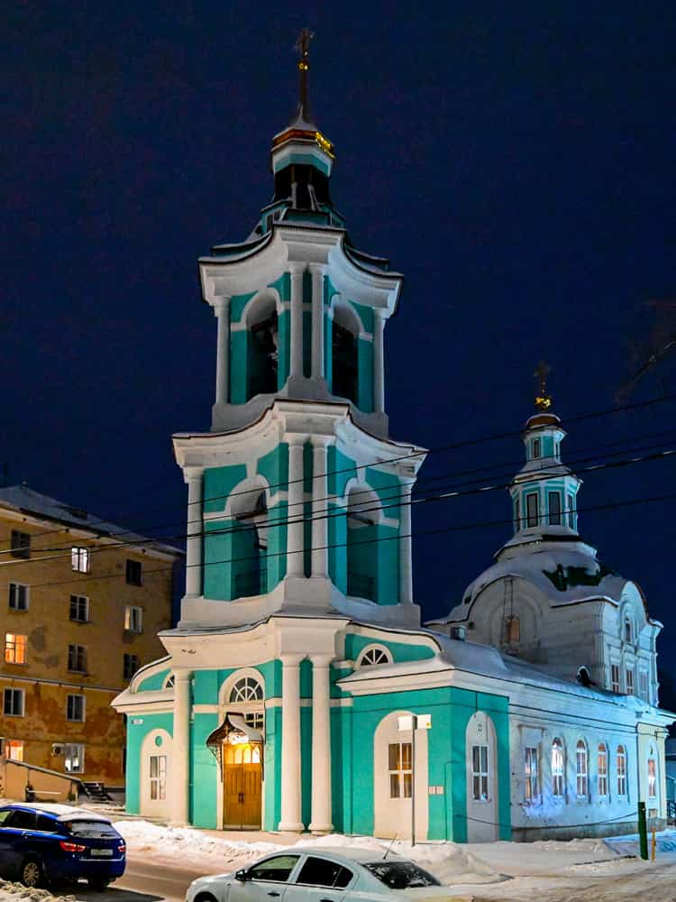 Всенощное бдение в канун престольного праздника Царево-Константиновской Знаменской церкви
