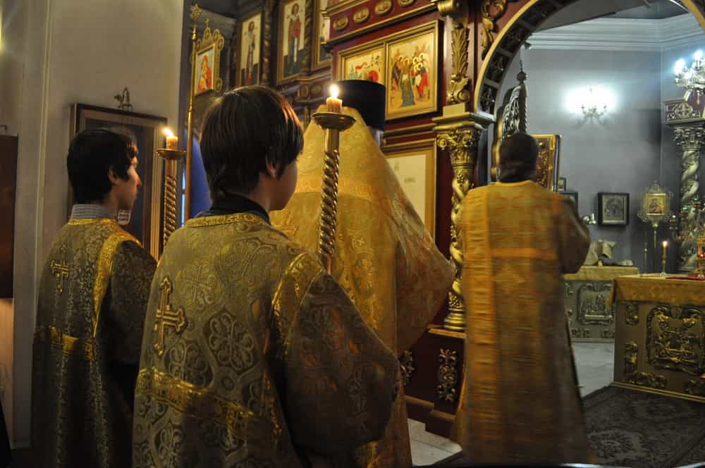 Детский хор на воскресной службе