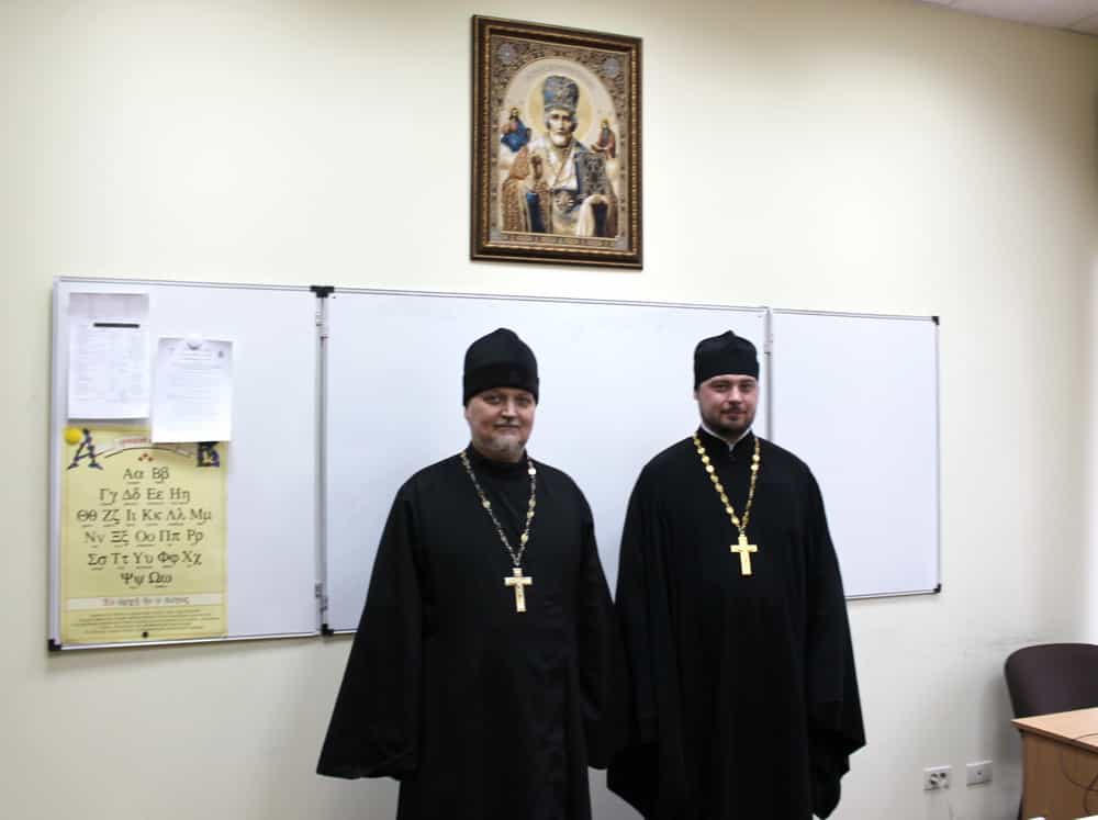 Встреча студентов Духовного училища с руководителем епархиального отдела по канонизации святых протоиереем Александром Балыбердиным