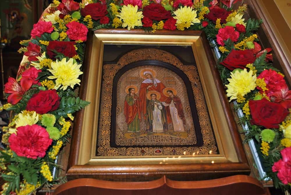 В храм Веры, Надежды, Любови и Софии прибудет частица мощей святой покровительницы