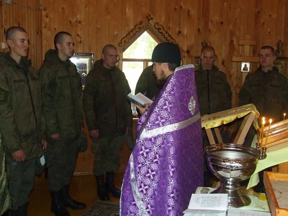 Молебен для военнослужащих войсковой части 71316