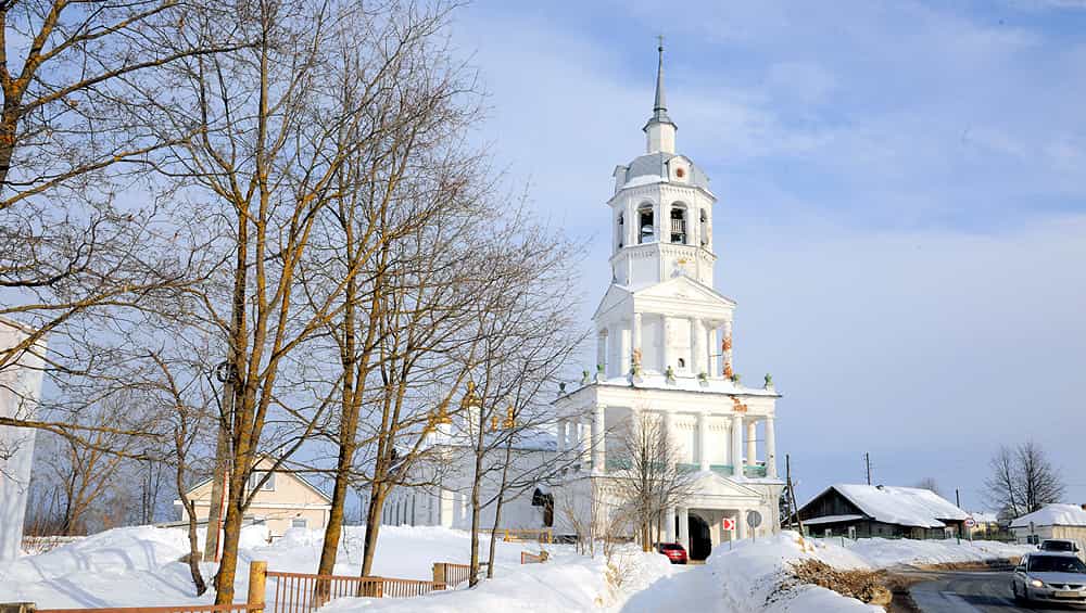 Всенощное бдение в Троицкой церкви села Кстинино