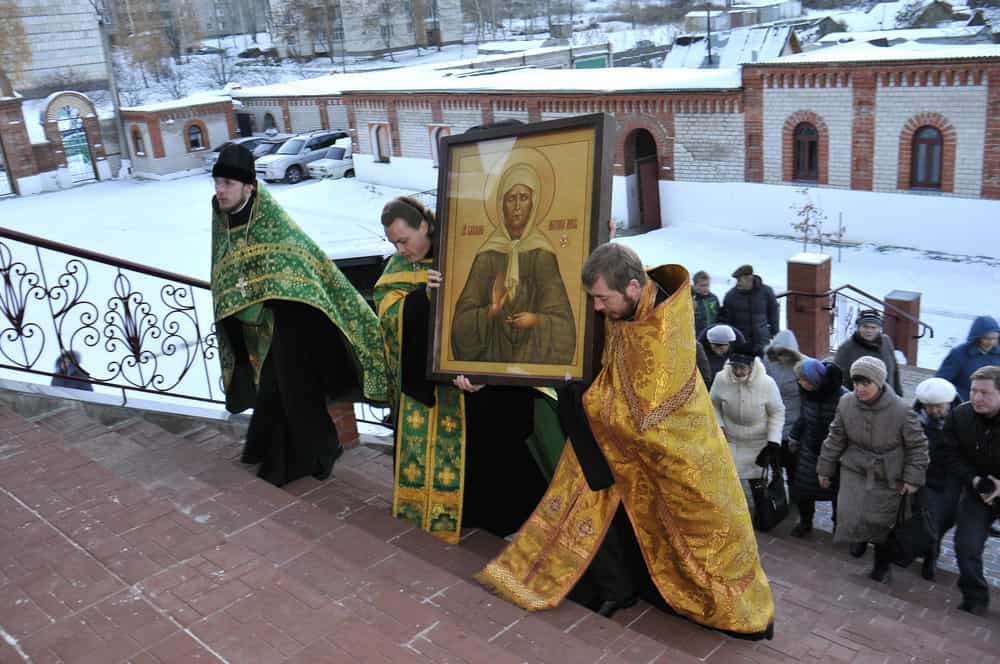 Пребывание иконы блаженной Матроны Московской в Всехсвятском соборе города Кирово-Чепецка