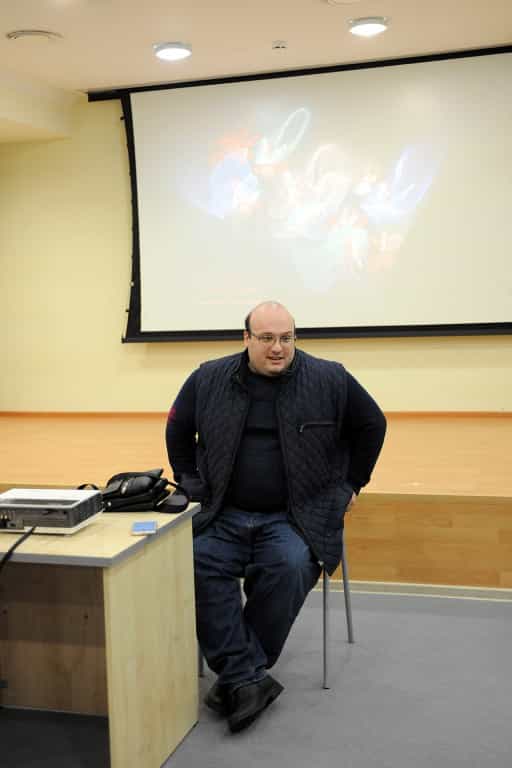 В библиотеке им. А. И. Герцена состоялась творческая встреча с автором фильмов о преподобном Гаврииле (Ургебадзе)