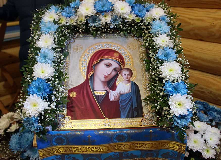 Торжественное богослужение в престольный праздник храма в честь Казанской иконы Божией Матери села Казань