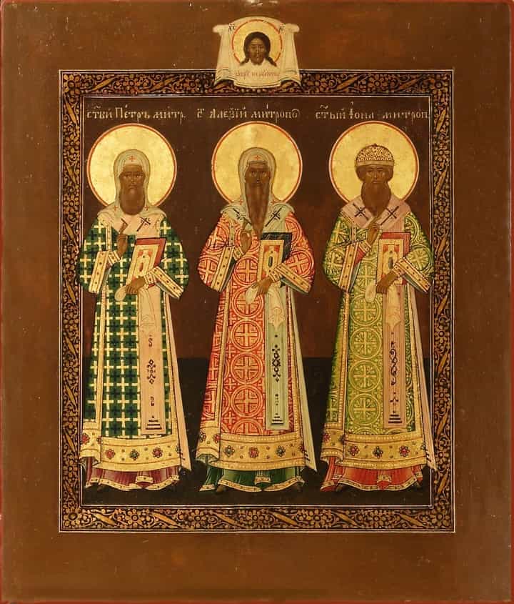 Молебен Московским Святителям в Свято-Успенском кафедральном соборе