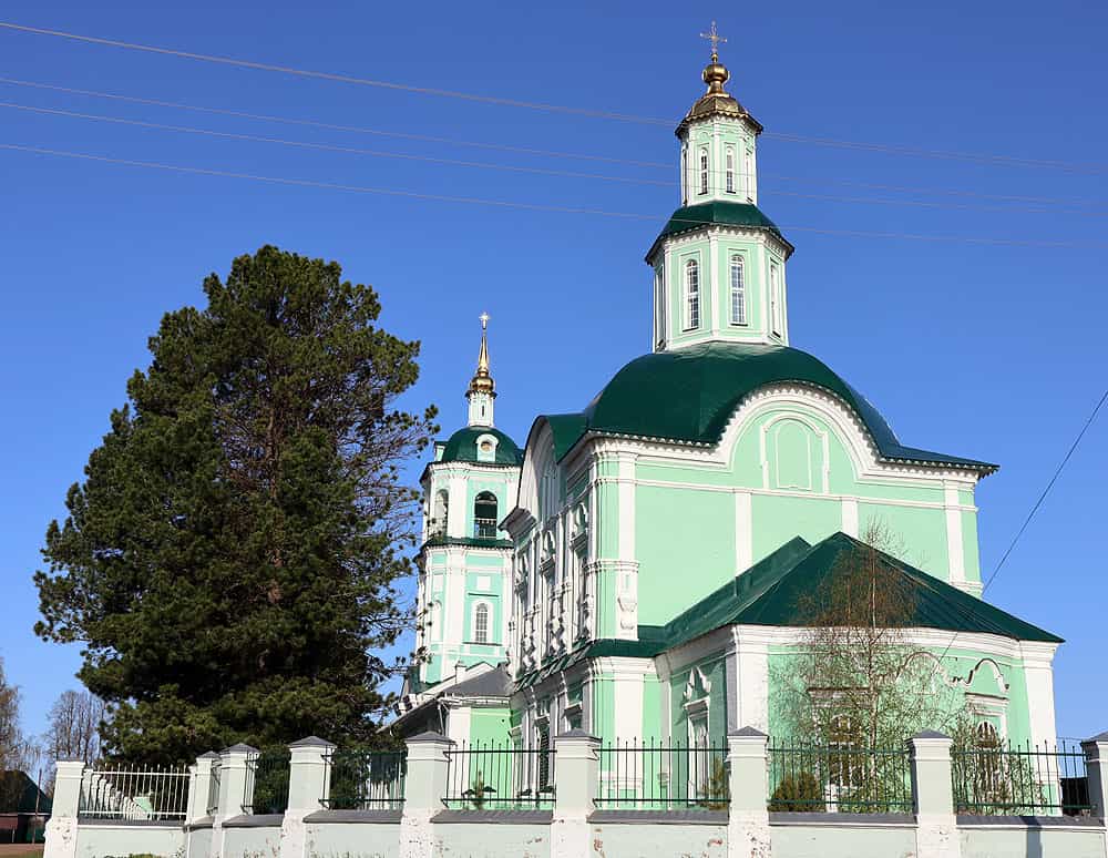 Торжественная Литургия в Троицком храме села Волково
