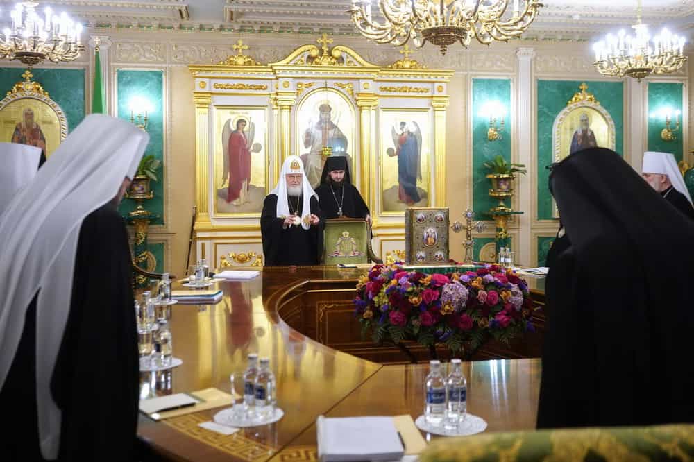 В Москве завершилось заседание Священного Синода Русской Православной Церкви