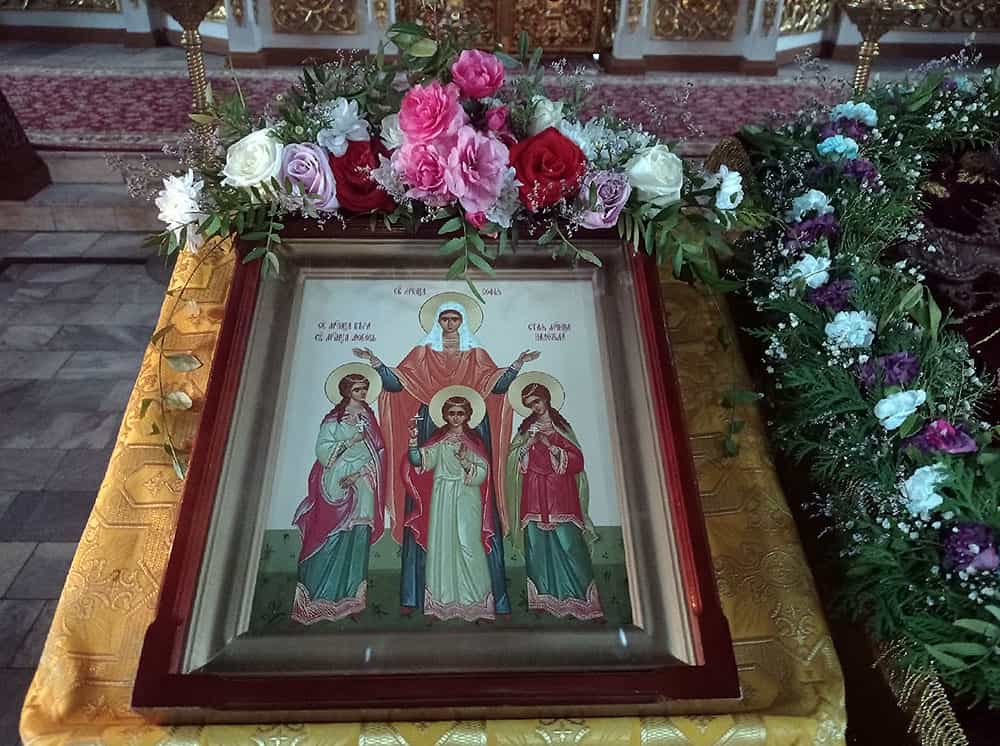 В Свято-Успенском кафедральном соборе почтили память святых мучениц Веры, Надежды, Любови и Софии
