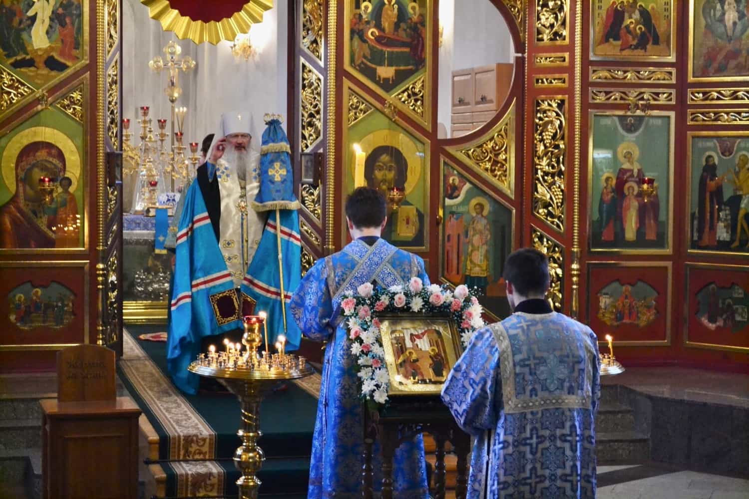 Всенощное бдение в канун праздника Благовещение Пресвятой Богородицы