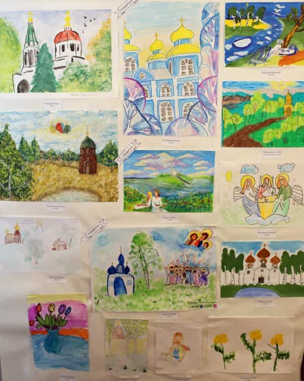 На приходе храма в честь иконы Божией Матери «Всецарица» города Кирова прошел конкурс детских рисунков «Пресвятая Троице, слава Тебе!»