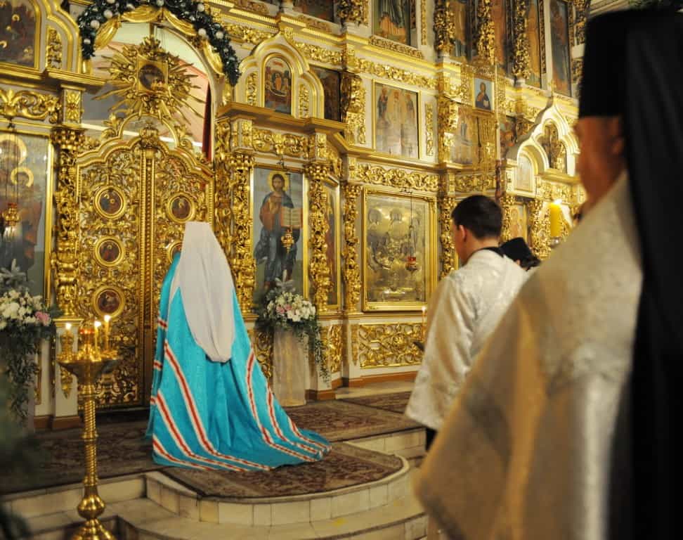 В праздник Крещения Господня митрополит Марк совершил Литургию и чин великого освящения воды в Успенском кафедральном соборе г. Кирова