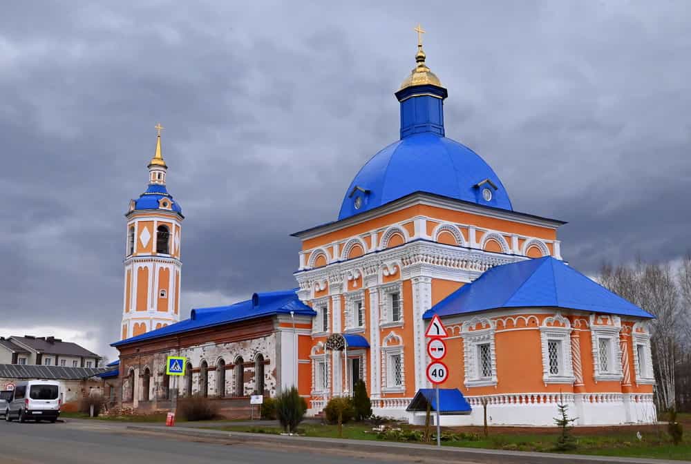 Всенощное бдение в Знаменском храме села Пасегово