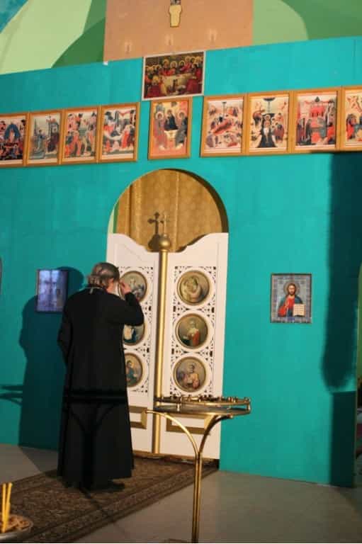 В престольный праздник в храме села Трехречье состоялась Божественная Литургия