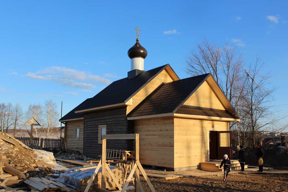 Пасхальная утреня в Казанско-Богородицкой церкви города Советска