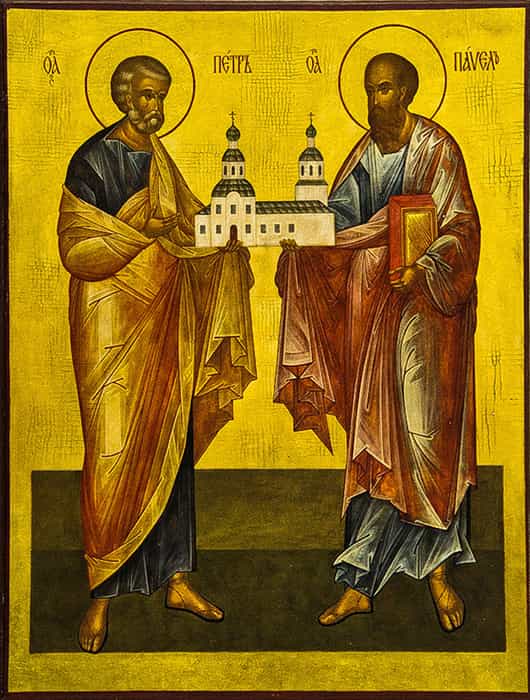 12 июля Святая Церковь чтит память святых первоверховных апостолов Петра и Павла