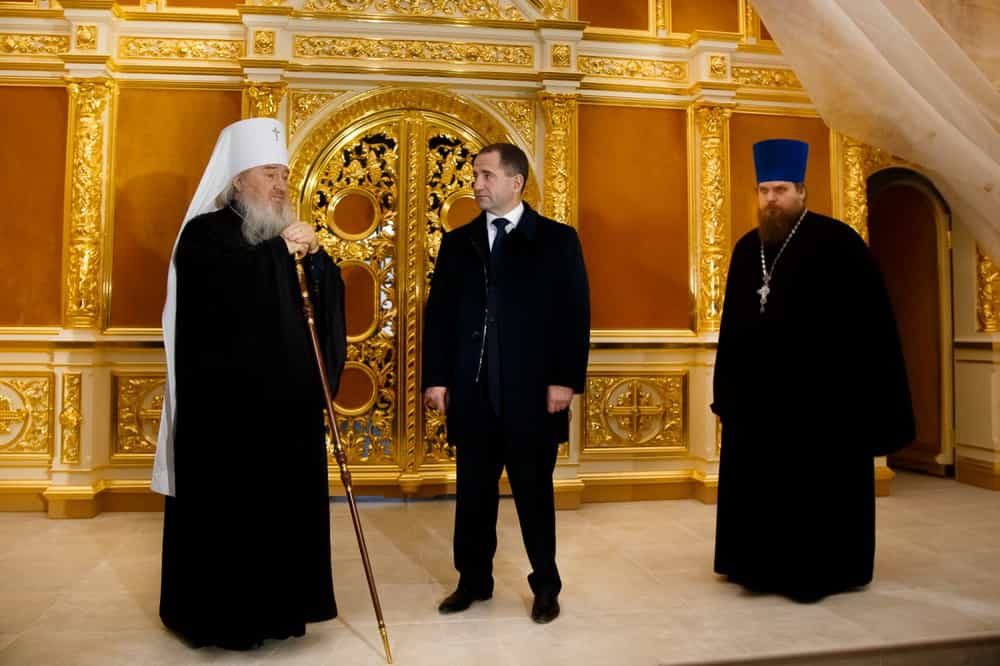 Михаил Бабич посетил Церковь сошествия Святого Духа в Казани и встретился с главой Татарстанской митрополии