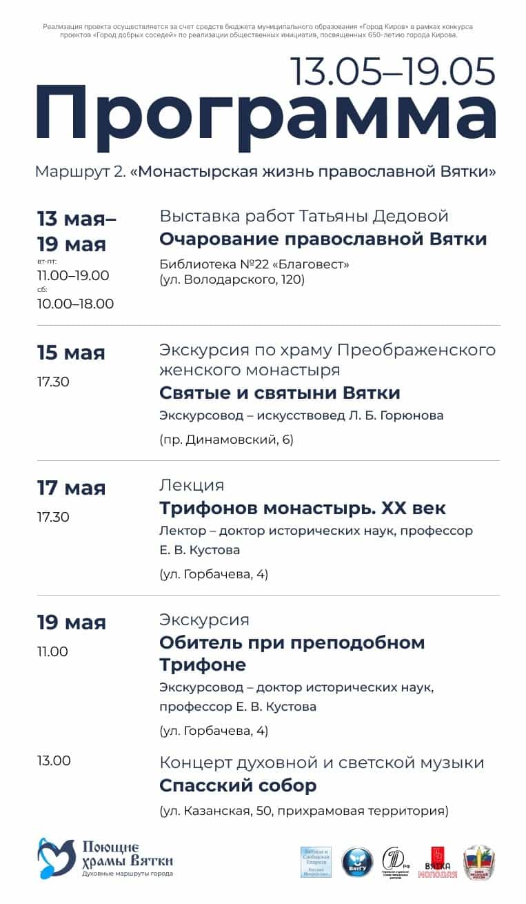 Поющие храмы Вятки