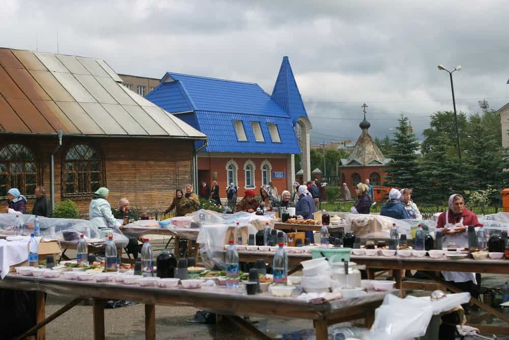Встреча паломников Великорецкого крестного хода на Филейке