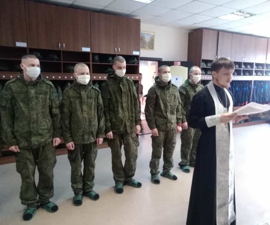 Духовное окормление военнослужащих в праздник Вход Господень в Иерусалим