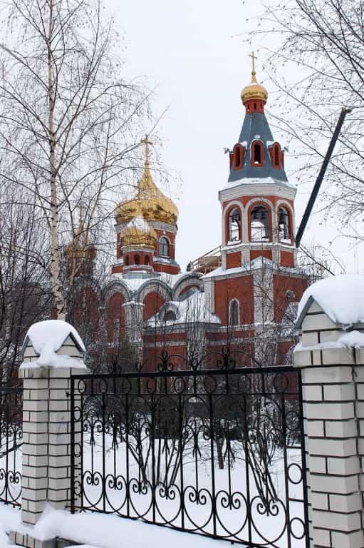 Митрополит Марк совершил чин освящения крестов и куполов на храм Великомученика и целителя Пантелеимона