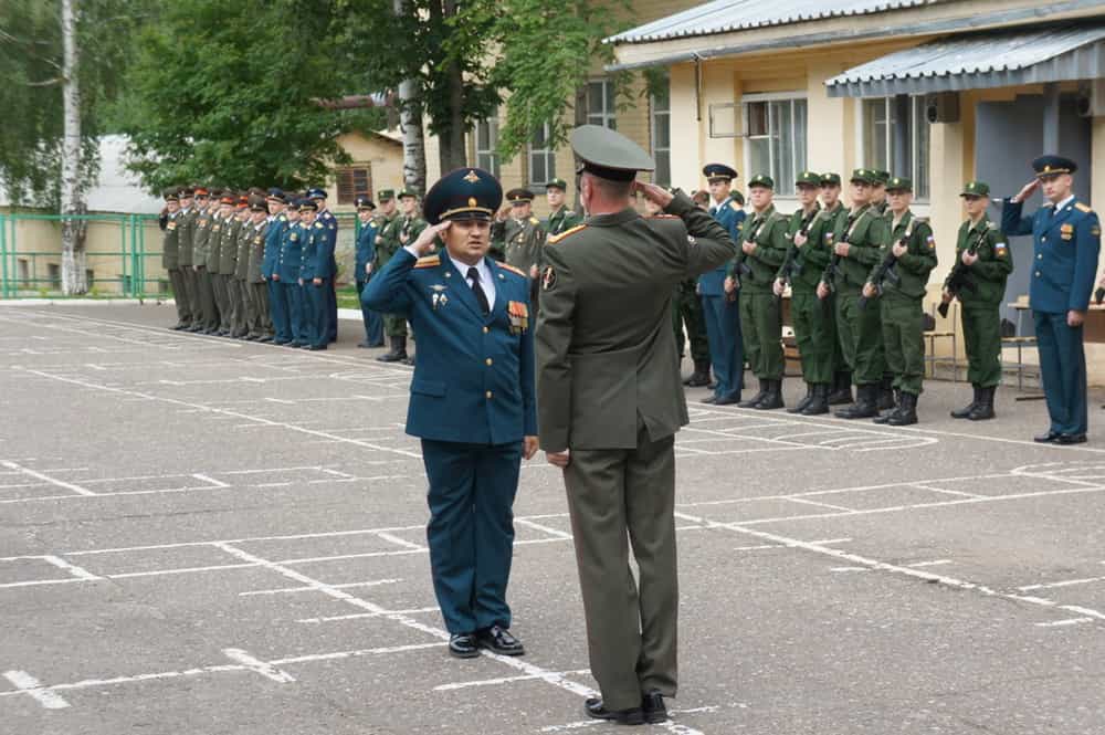 Церемония принятия воинской присяги в в/ч 23527