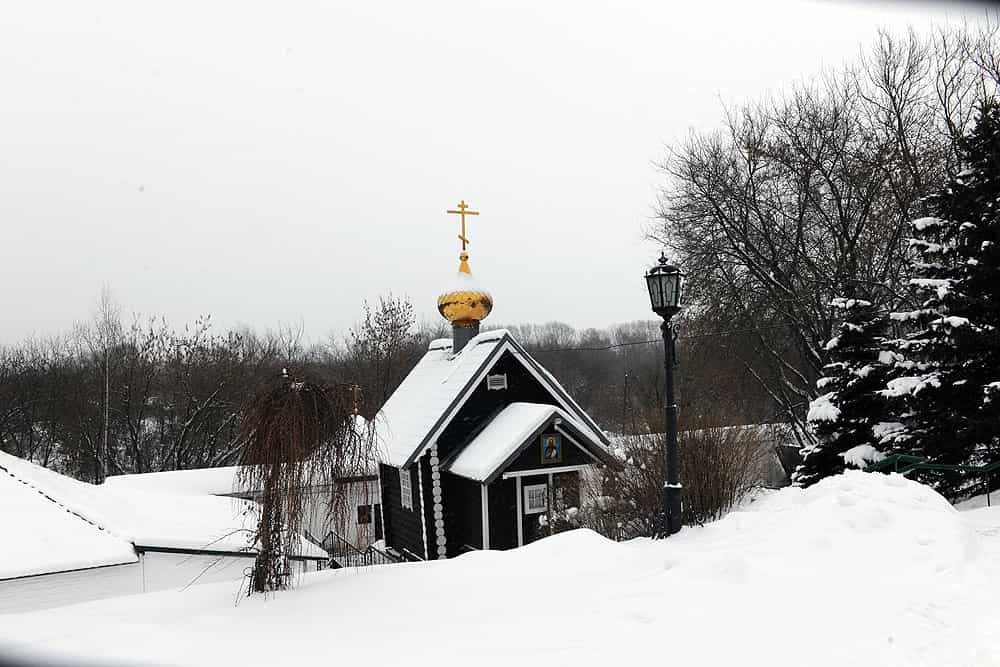 Митрополит Марк освятил икону Божией Матери «Скоропослушница» для купели на источнике во имя преподобного Трифона Вятского