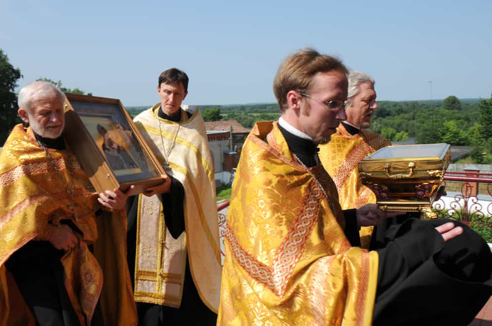 Встреча башмачка Спиридона Тримифунтского в городе Кирово-Чепецке